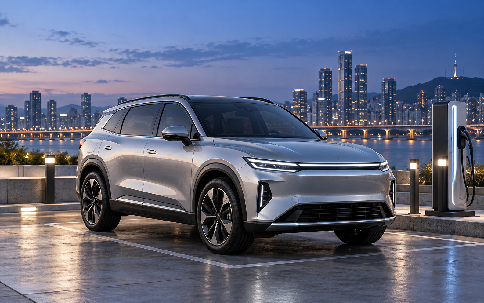 전기 SUV 전면 외관 참고 이미지